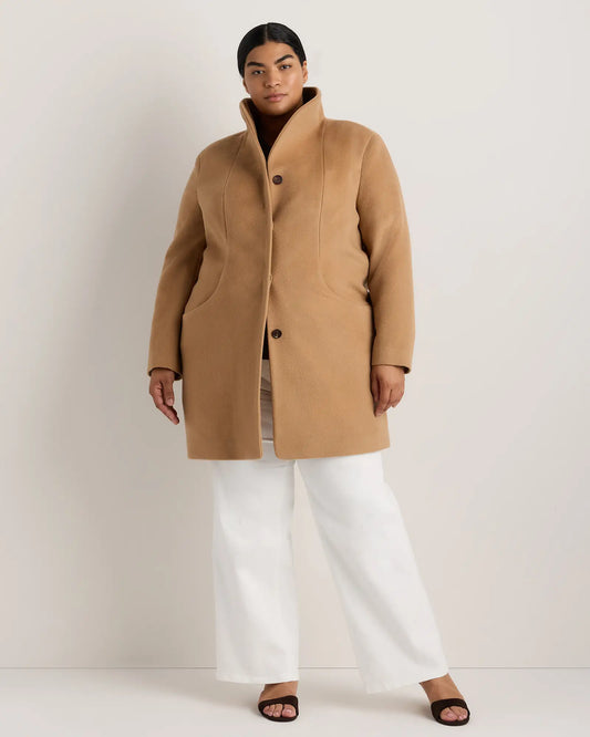 Wool Cashmere Cocoon Coat - US 5017