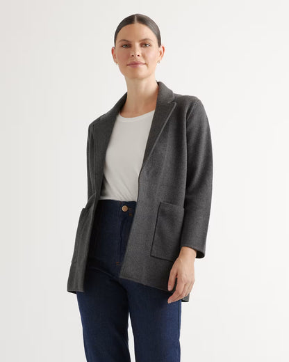 100% Organic Cotton Knit Blazer - US 8434