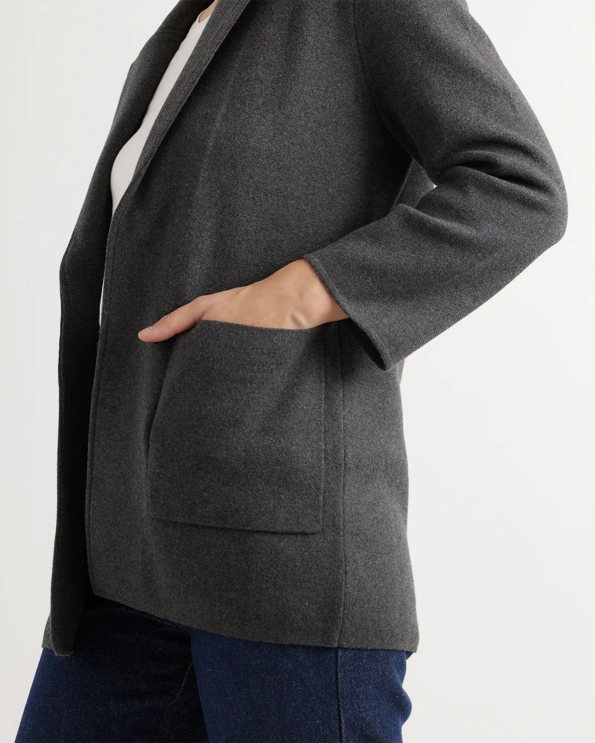 100% Organic Cotton Knit Blazer - US 8434