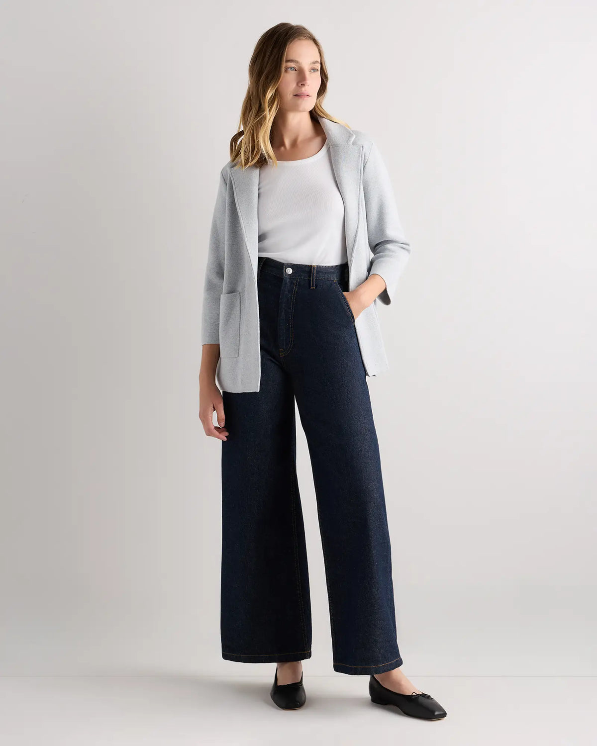 100% Organic Cotton Knit Blazer - US 7768