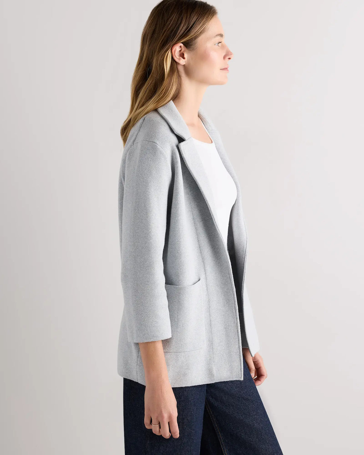100% Organic Cotton Knit Blazer - US 7768