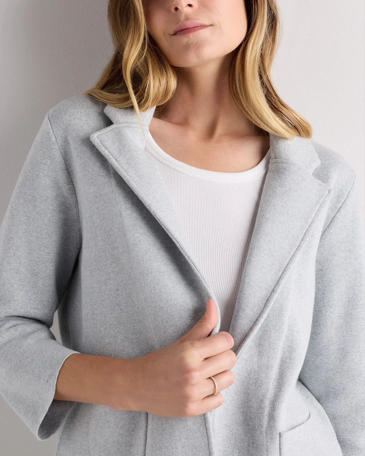 100% Organic Cotton Knit Blazer - US 7768