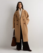 Wool Cashmere Double-Breasted Belted Long Coat - US 1838