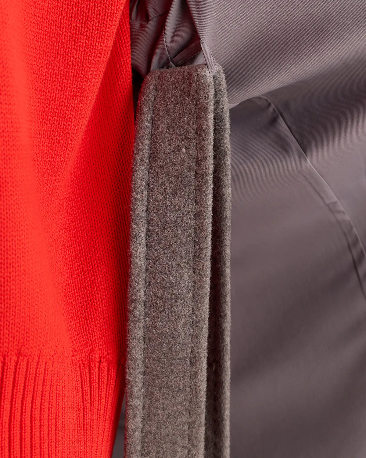 Wool Cashmere Double-Breasted Belted Long Coat - US 4088