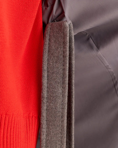 Wool Cashmere Double-Breasted Belted Long Coat - US 4088