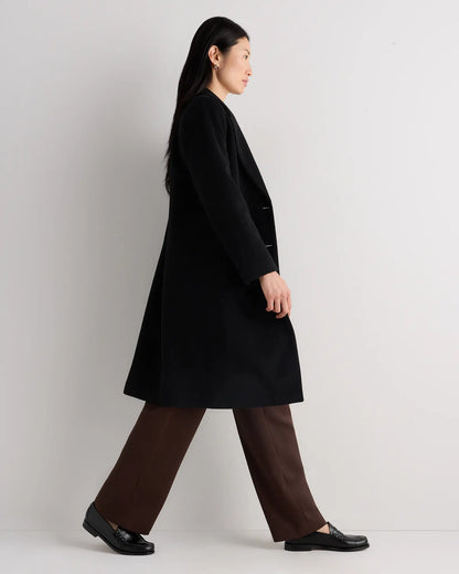 Wool Cashmere Classic Single-Breasted Coat - US 9103