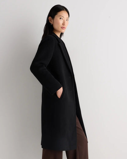 Wool Cashmere Classic Single-Breasted Coat - US 9103
