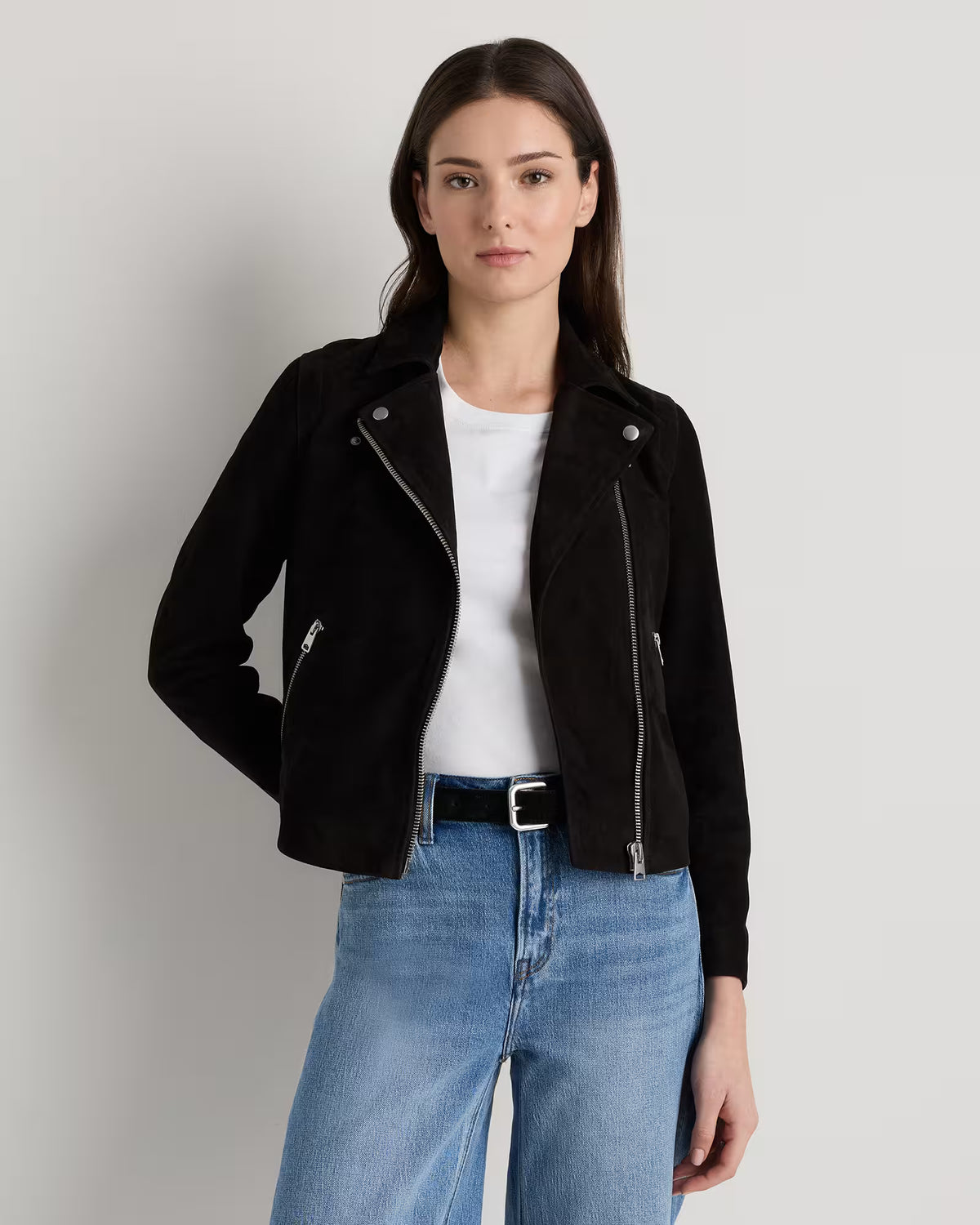 100% Suede Biker Jacket - US 3748