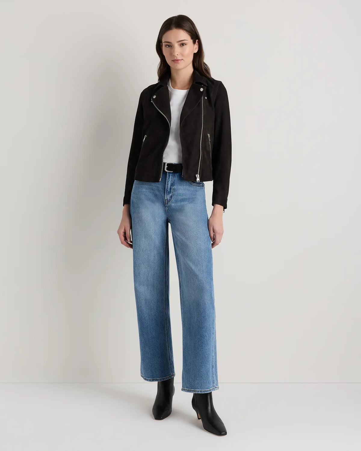 100% Suede Biker Jacket - US 3748