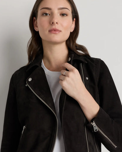 100% Suede Biker Jacket - US 3748