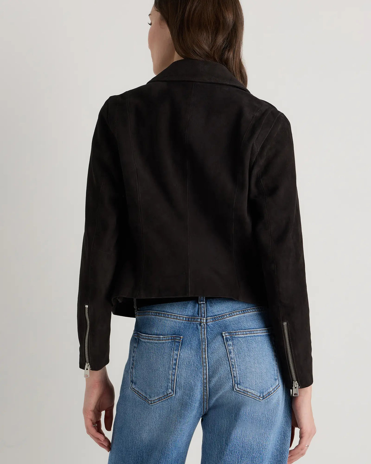 100% Suede Biker Jacket - US 3748