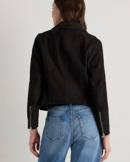 100% Suede Biker Jacket - US 3748
