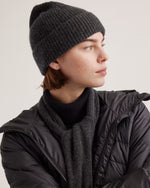 Mongolian Cashmere Ribbed Beanie - US 0468