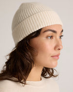Mongolian Cashmere Ribbed Beanie - US 4948