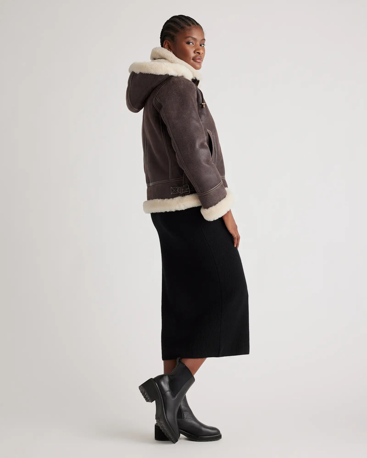 100% Shearling Cold Weather Bomber Jacket - US 2935