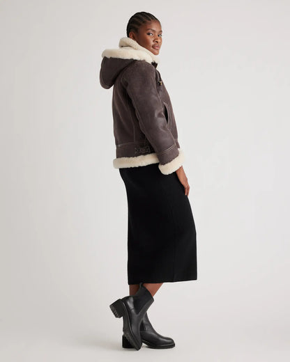 100% Shearling Cold Weather Bomber Jacket - US 2935