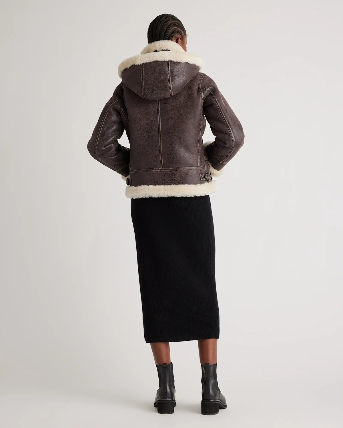 100% Shearling Cold Weather Bomber Jacket - US 2935
