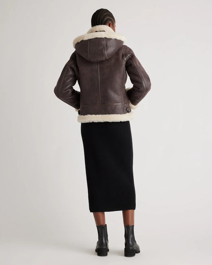 100% Shearling Cold Weather Bomber Jacket - US 2935