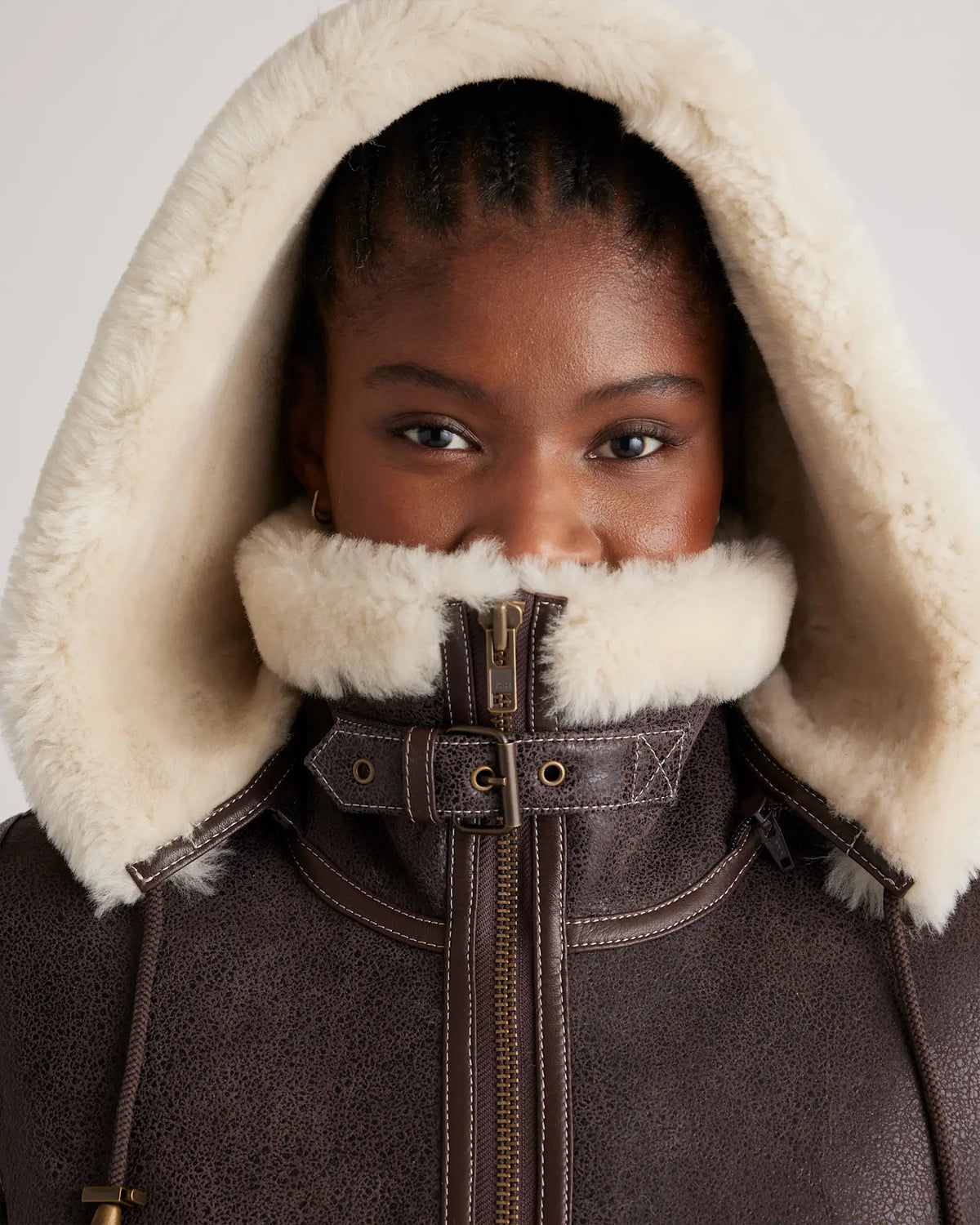 100% Shearling Cold Weather Bomber Jacket - US 2935