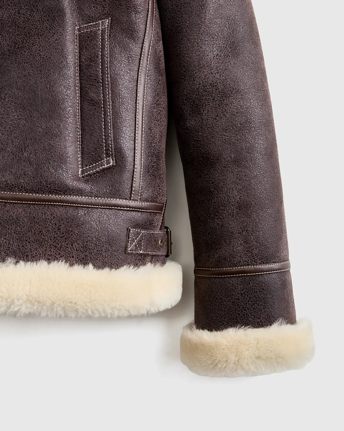 100% Shearling Cold Weather Bomber Jacket - US 2935