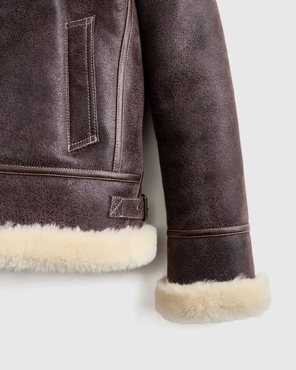 100% Shearling Cold Weather Bomber Jacket - US 2935