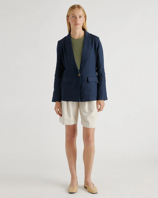 100% European Linen Blazer - US 4631