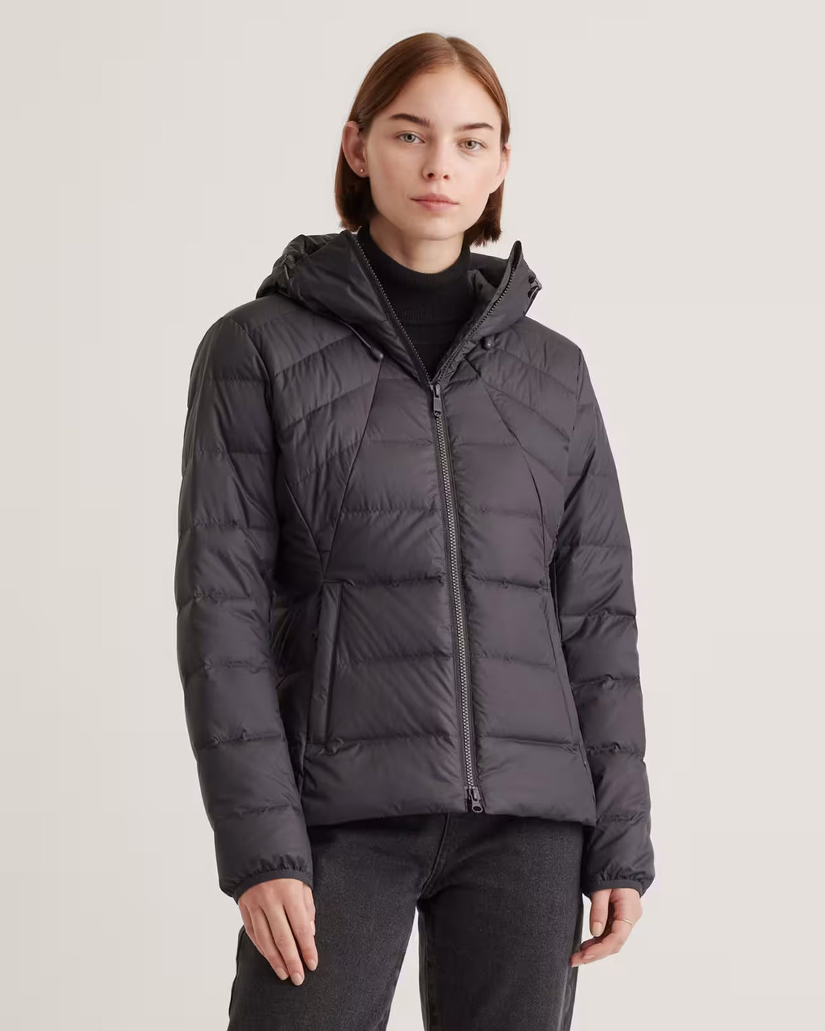 Lightweight Down Packable Puffer Hooded Jacket - US 0238