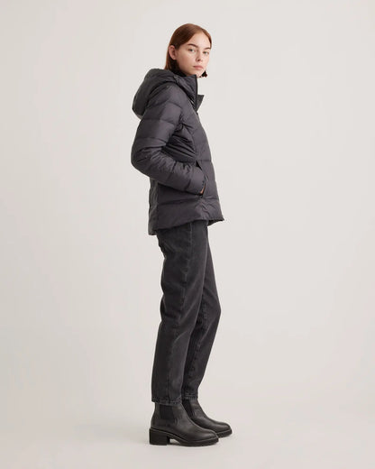 Lightweight Down Packable Puffer Hooded Jacket - US 0238