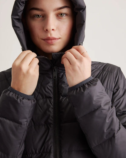 Lightweight Down Packable Puffer Hooded Jacket - US 0238
