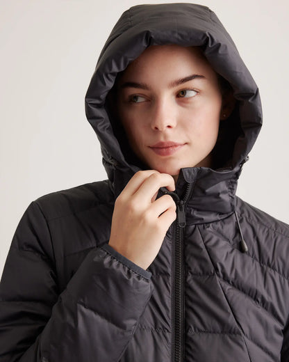Lightweight Down Packable Puffer Hooded Jacket - US 0238