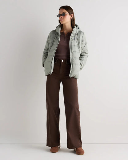 Lightweight Down Packable Puffer Hooded Jacket - US 8333