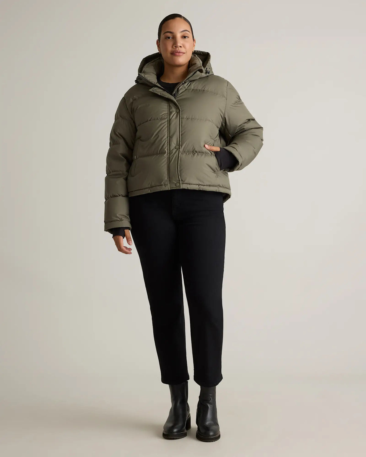 Responsible Down Cropped Puffer Jacket - US 2007