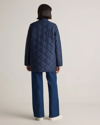 Featherless Quilted Long Puffer Jacket - US 3894