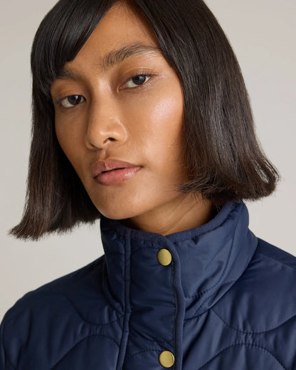 Featherless Quilted Long Puffer Jacket - US 3894