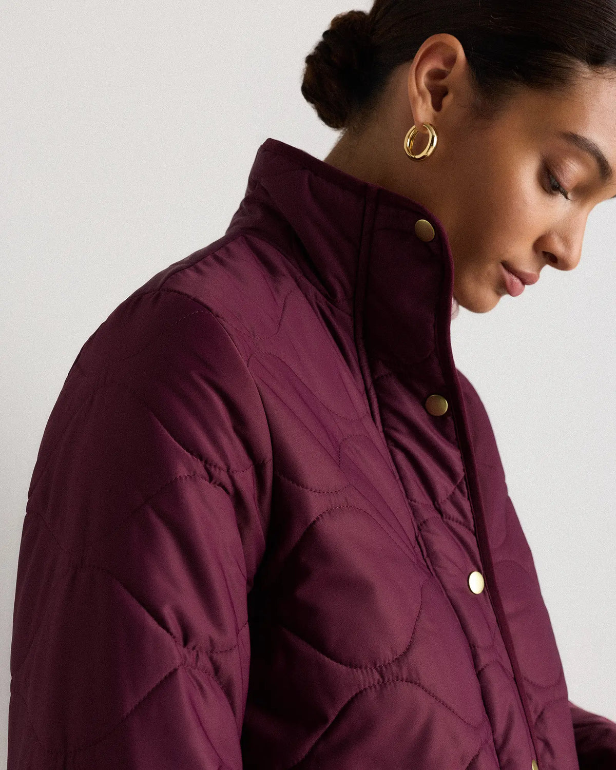 Featherless Quilted Long Puffer Jacket - US 1005