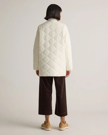 Featherless Quilted Long Puffer Jacket - US 8740