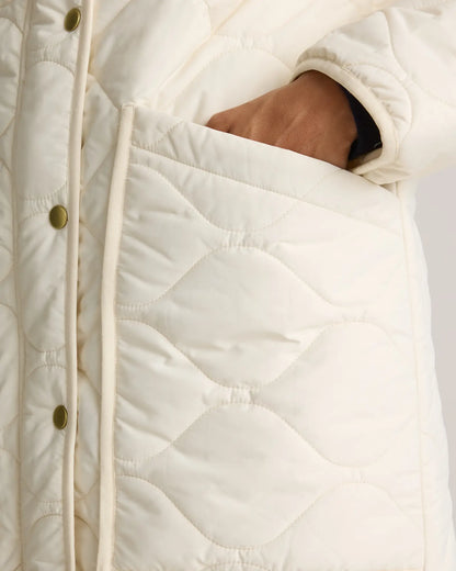 Featherless Quilted Long Puffer Jacket - US 8740