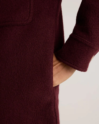 100% Merino Wool Long Shirt Jacket - US 6363