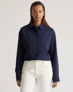 Stretch Crepe Cropped Jacket - US 7773