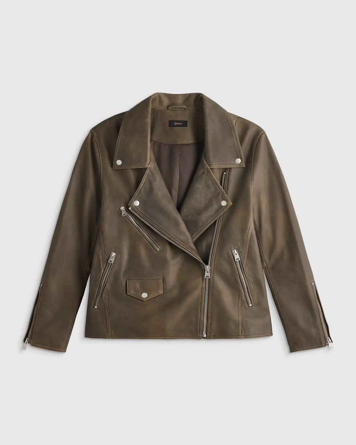100% Leather Oversized Biker Jacket - US 7980