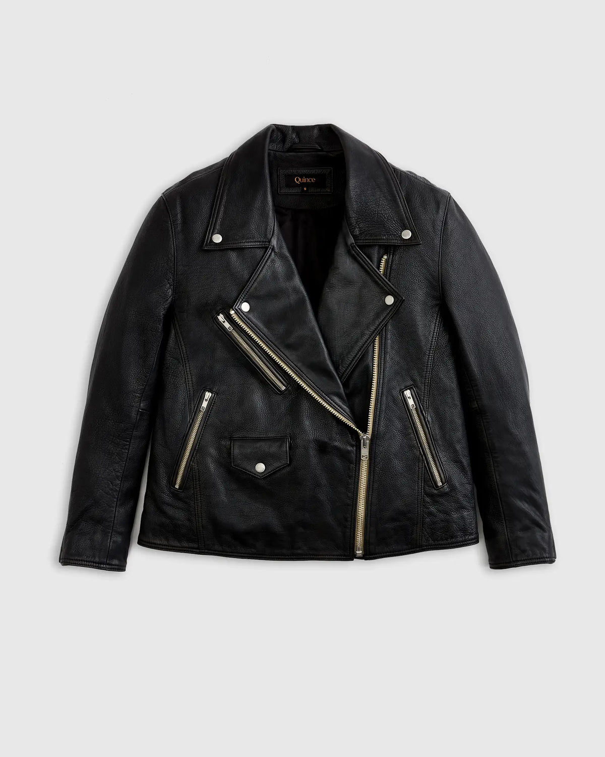 100% Leather Oversized Biker Jacket - US 3927