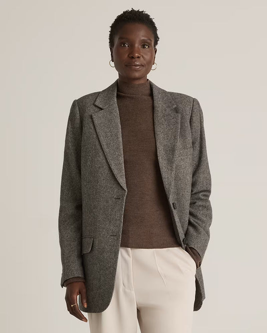 Italian Wool Oversized Blazer - US 8611