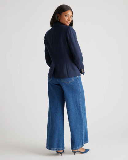 100% European Linen Structured Blazer - US 1248