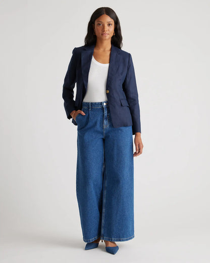 100% European Linen Structured Blazer - US 1248
