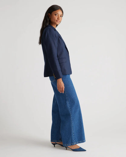 100% European Linen Structured Blazer - US 1248