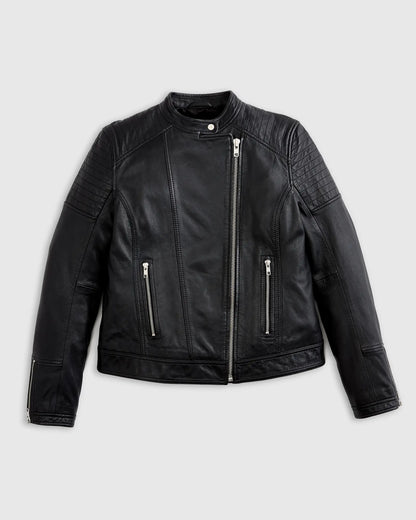 100% Leather Café Racer Jacket - US 3314