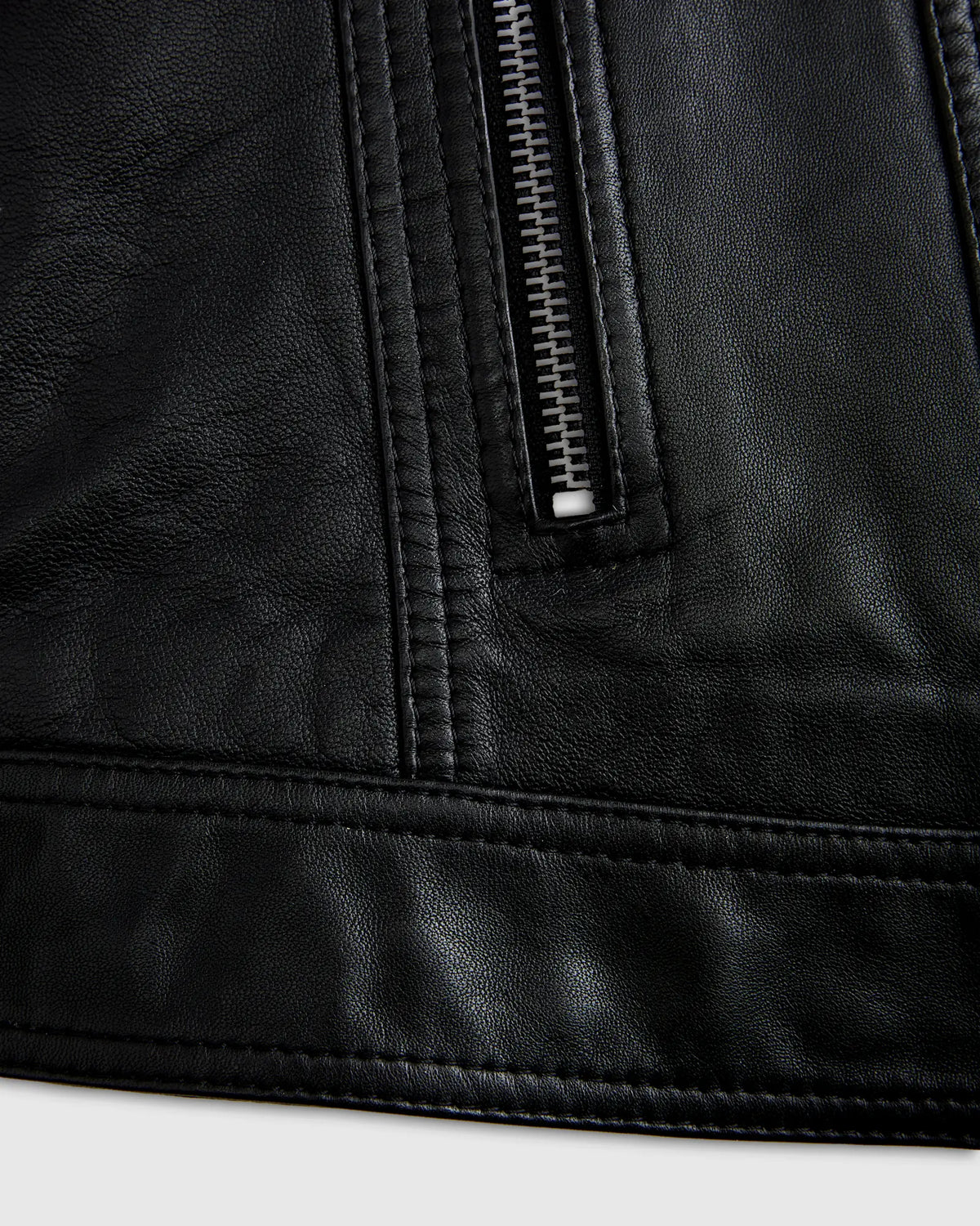 100% Leather Café Racer Jacket - US 3314