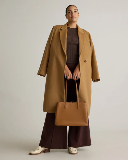 Italian Wool Classic Single-Breasted Coat - US 5745