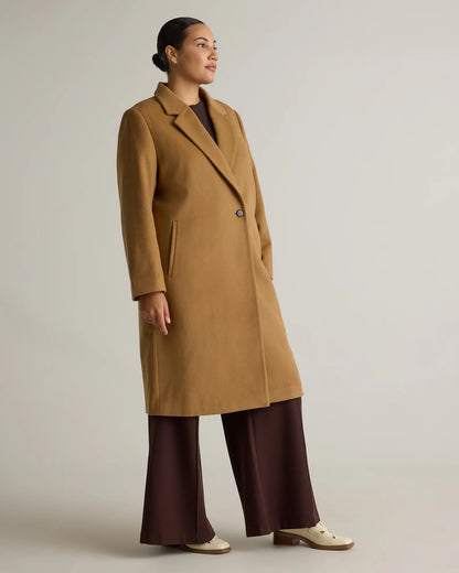 Italian Wool Classic Single-Breasted Coat - US 5745