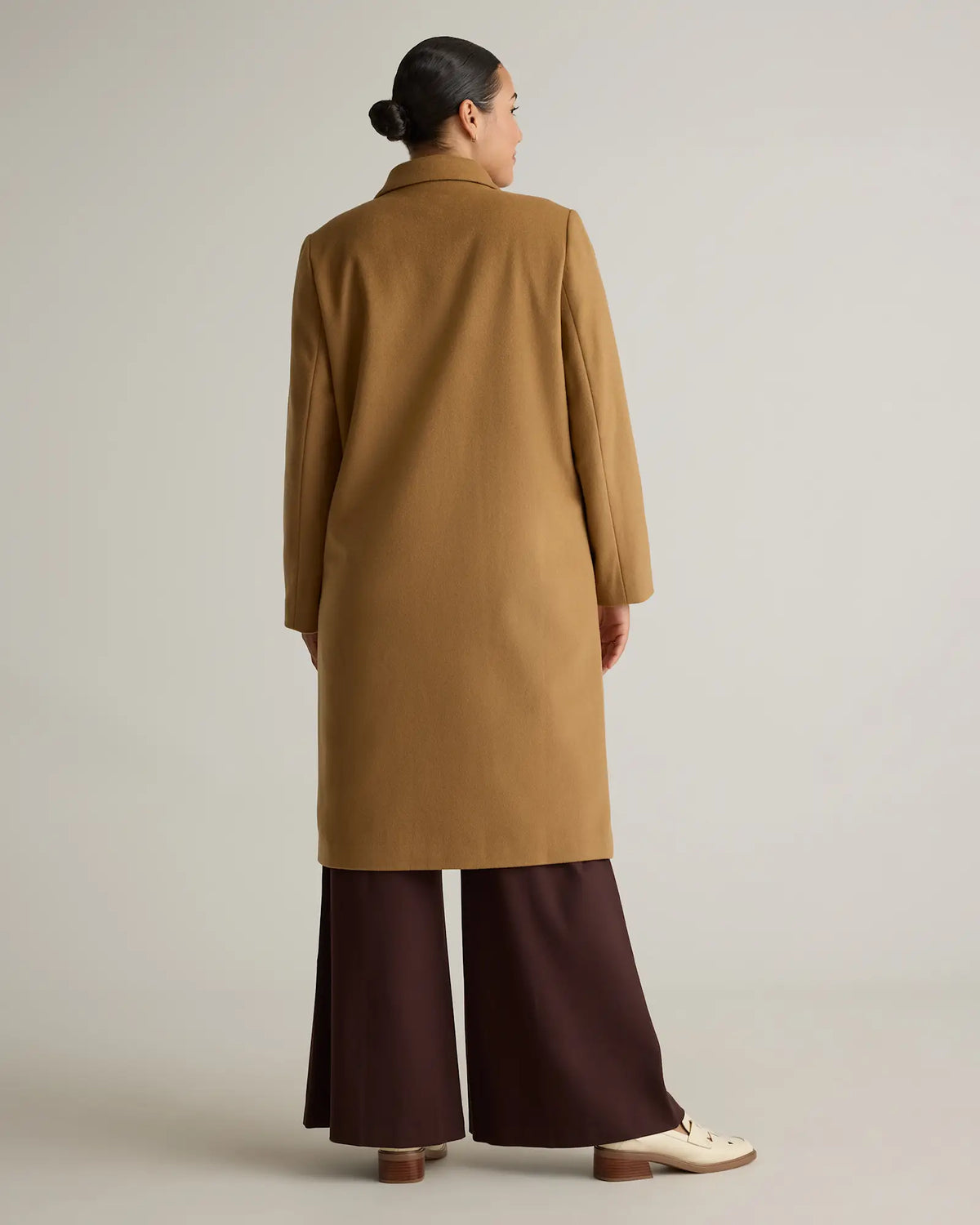 Italian Wool Classic Single-Breasted Coat - US 5745
